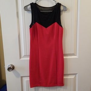 Red bodycon dress